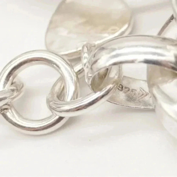 Designer Silpada Hammered Sterling Silver Toggle  Bracelet - Picture 7 of 10